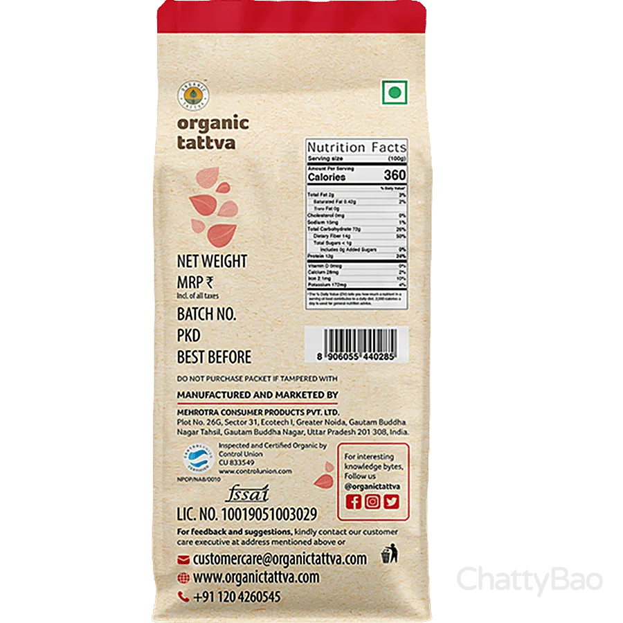 Organic Tattva Organic Wheat Dalia 500 g view 2