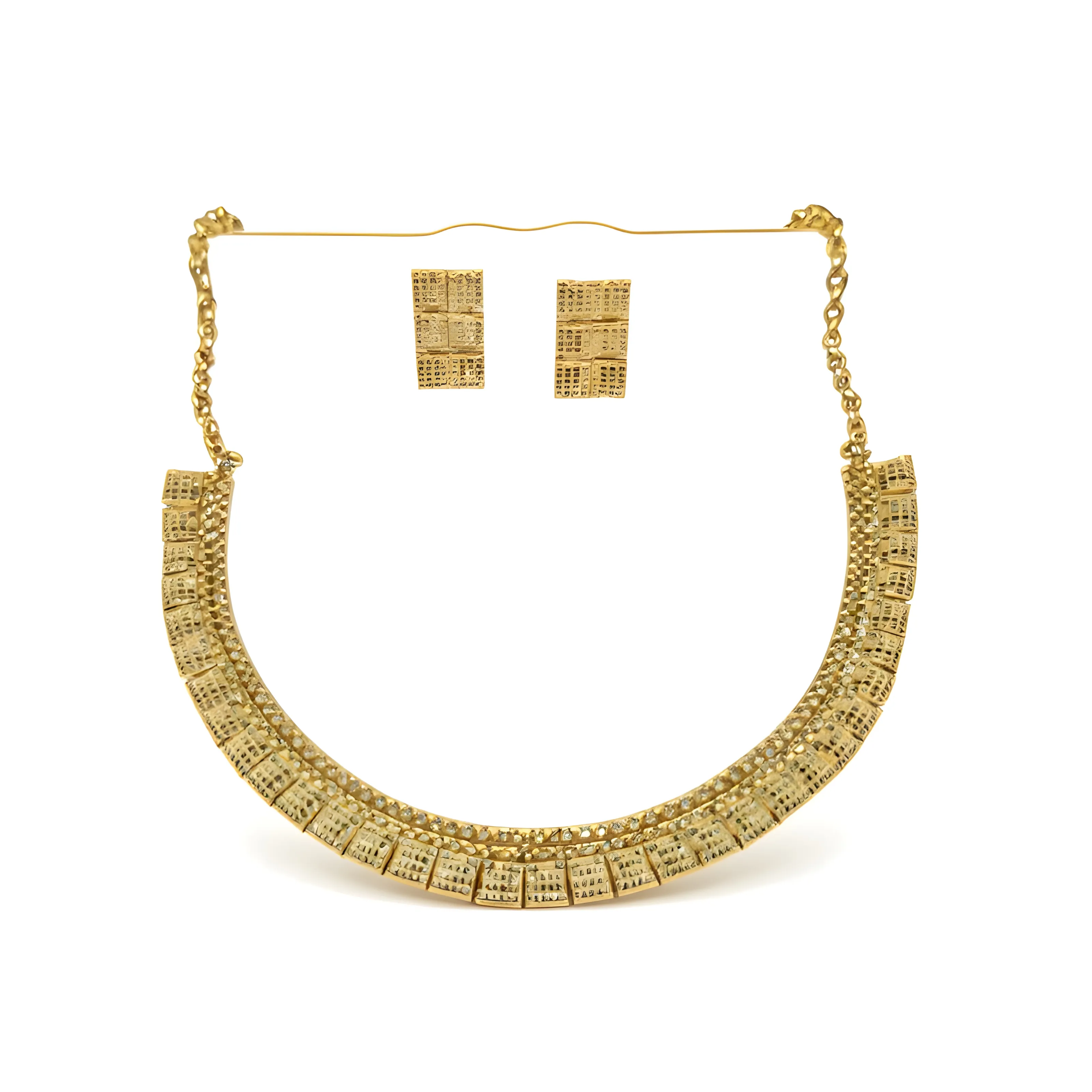 Antique Gold Polish Necklace view 2