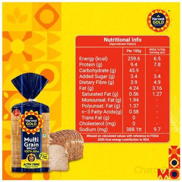 Harvest Gold Bread - Multi Grain 450 g view 3