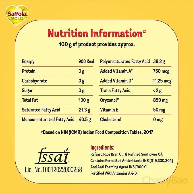 Saffola Gold Refined Cooking Oil 5 L view 3
