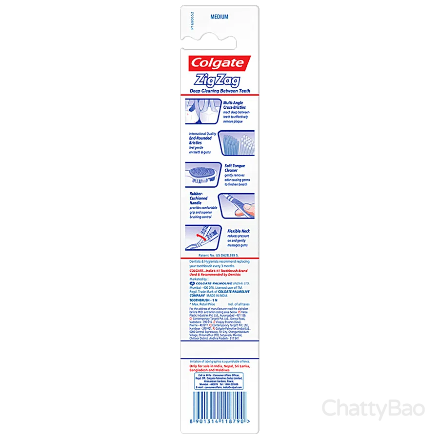 Colgate Toothbrush - Zigzag 1 Piece view 2