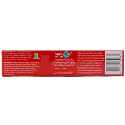 Colgate Herbal Anticavity Toothpaste 200 g view 2