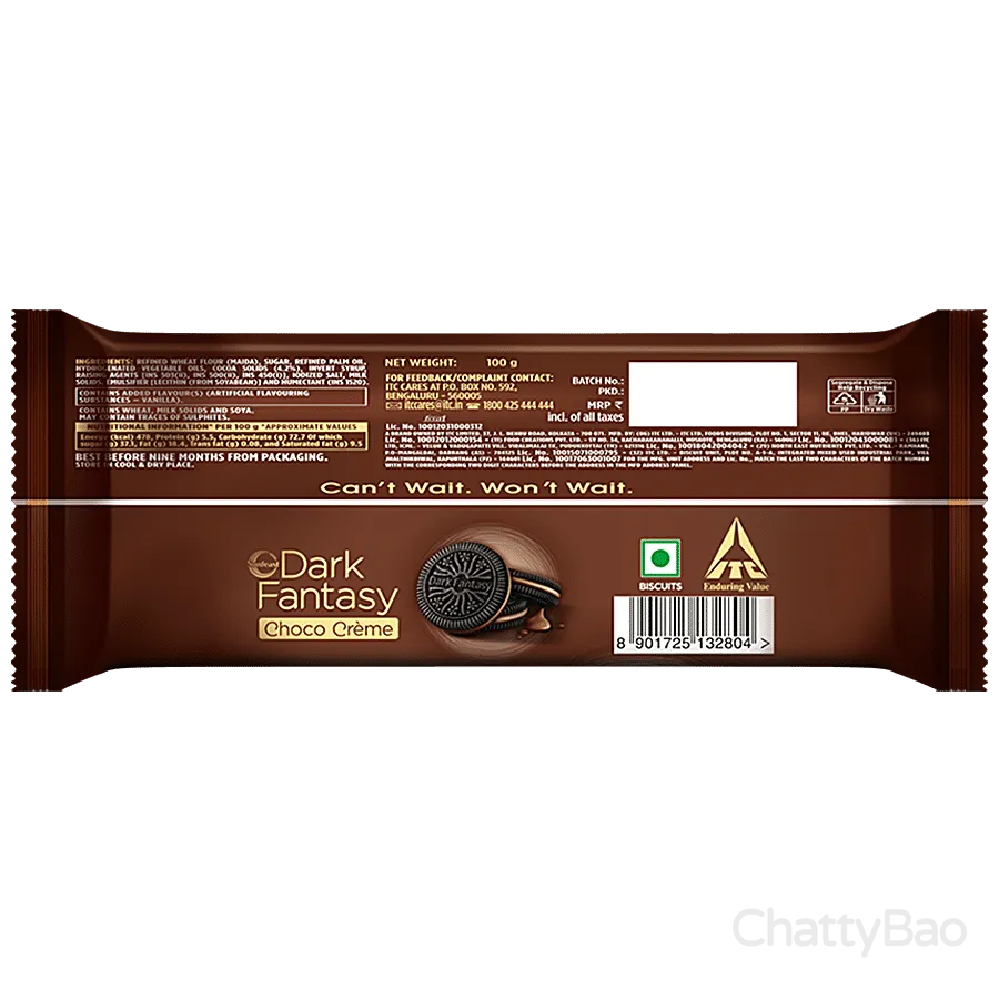 Sunfeast Dark Fantasy - Choco Creme 100 g view 3