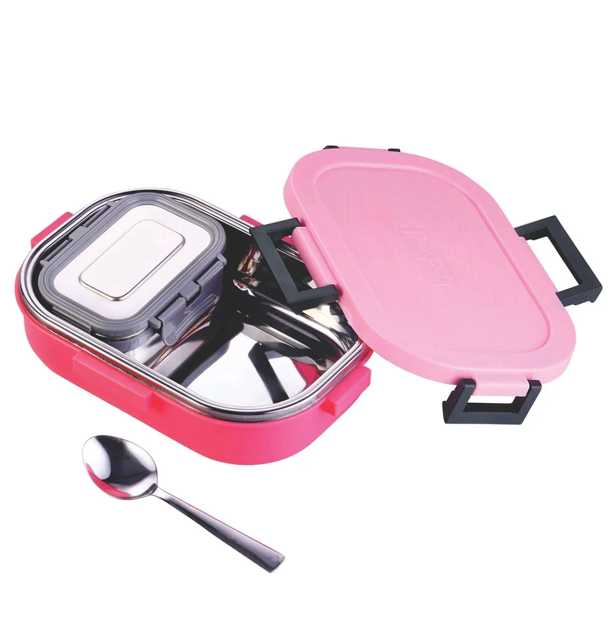 Pexpo Tasty Bite Lunch Box, Blue, 1 Pcs view 2