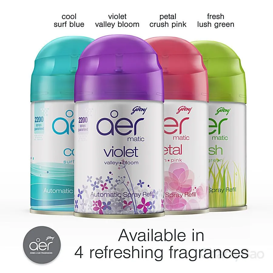 Godrej Aer Matic Refill - Violet Valley Bloom 225 ml view 6