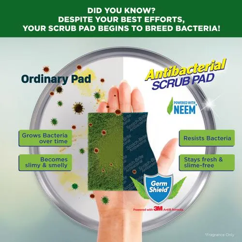 Scotch Brite Anti Bacterial Scrub Pad view 3