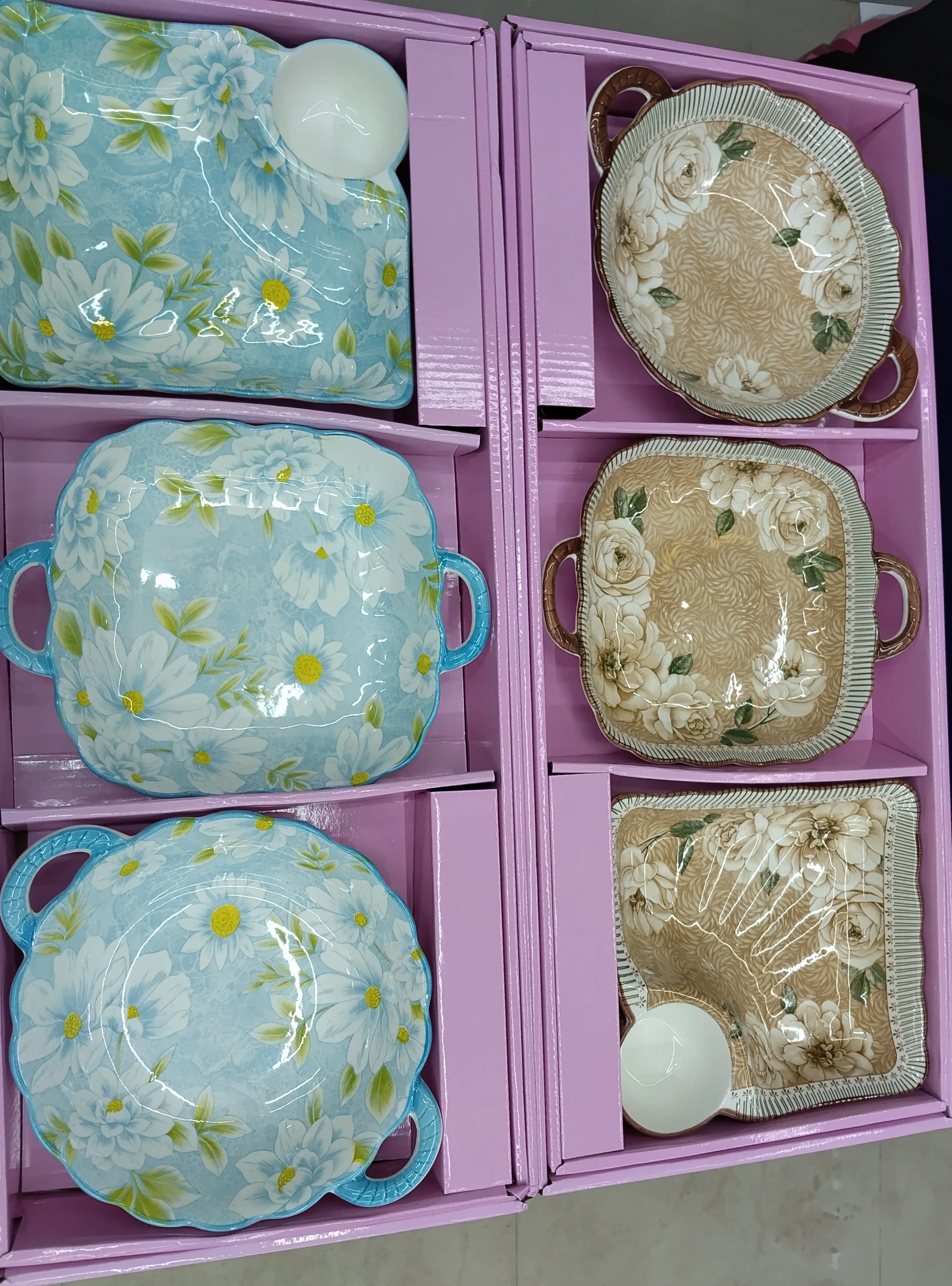 Floral Ceramic Serving Dishes view 2