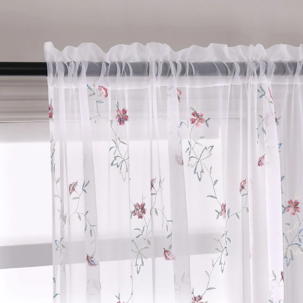 Embroidery Sheers Curtain view 2