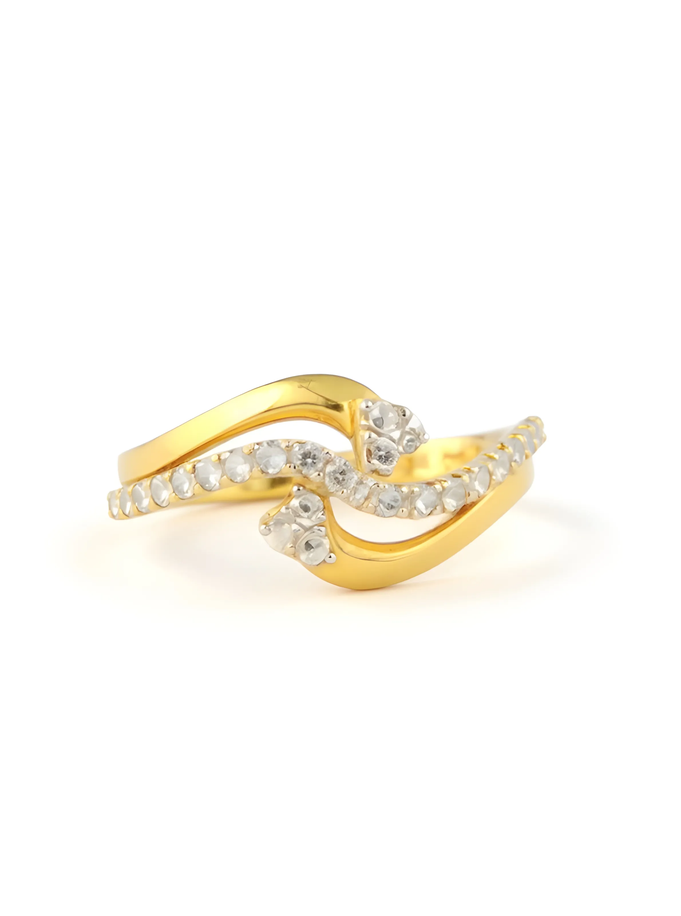Gold Diamond Ring view 2