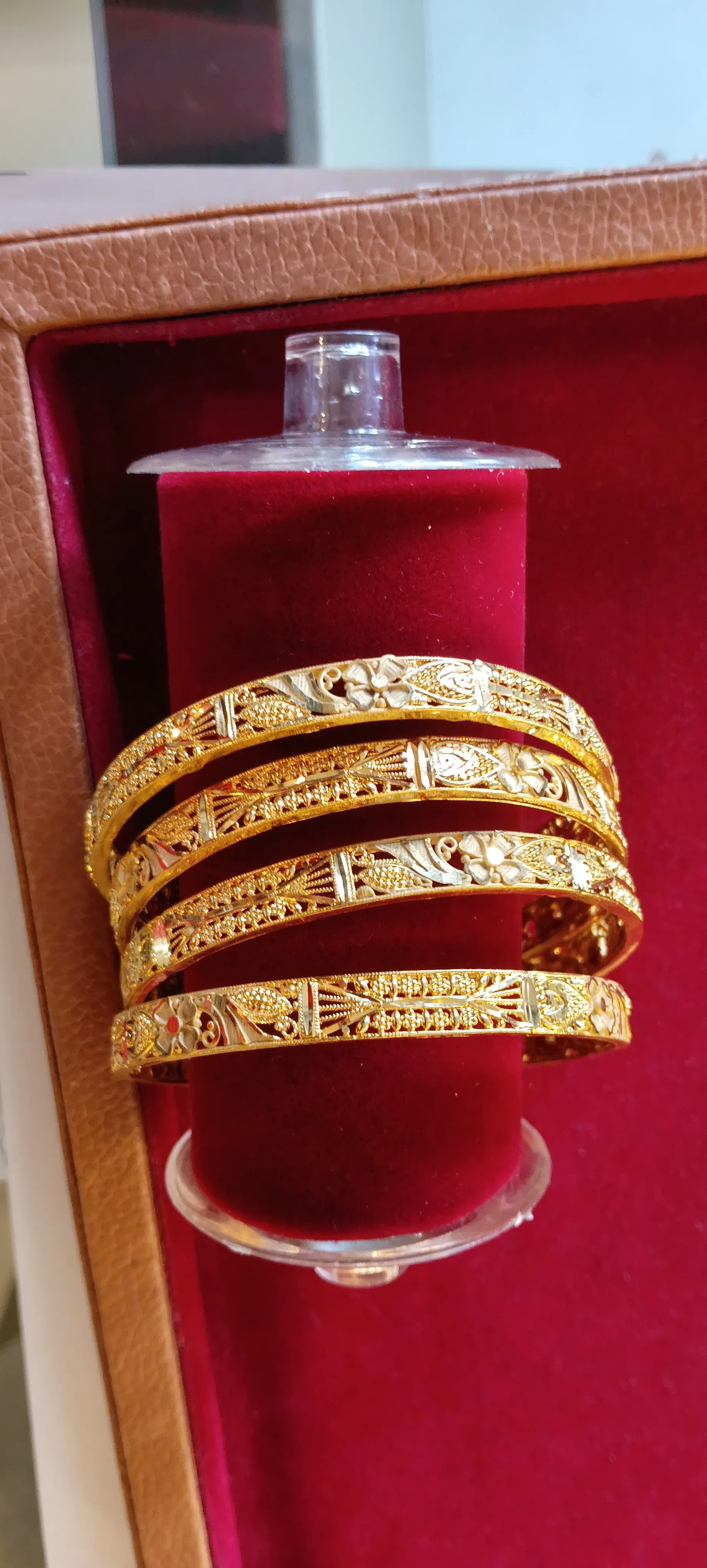 Gold Bangle Set# view 3