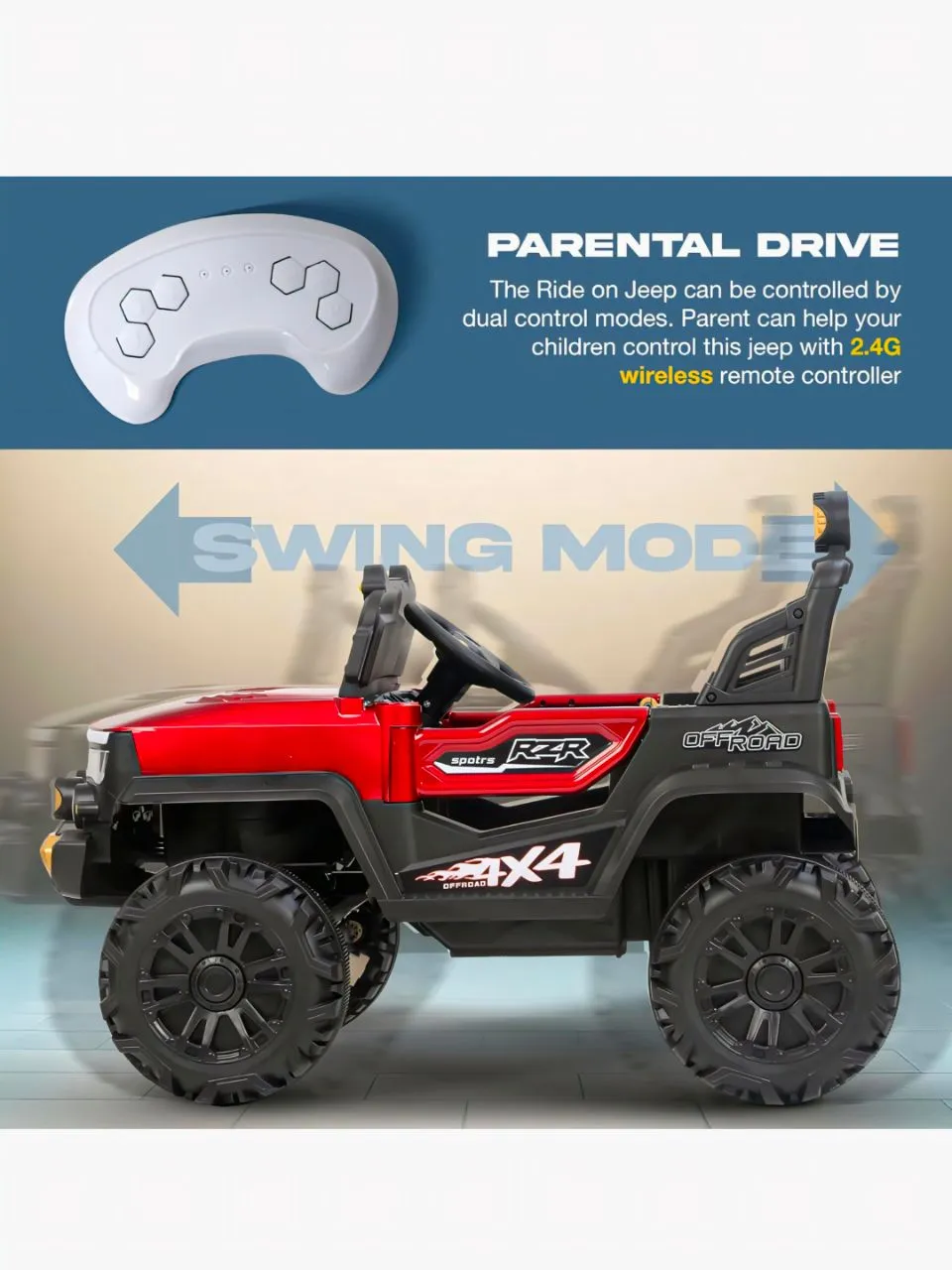 Baybee Thunderbug Battery Operated Jeep view 6