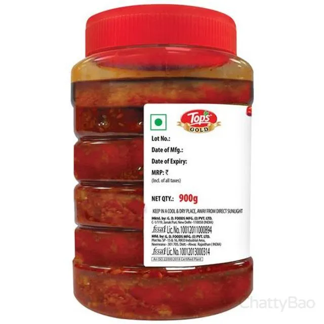 Tops Pickle - Stuffed Red Chilli 900 g view 2