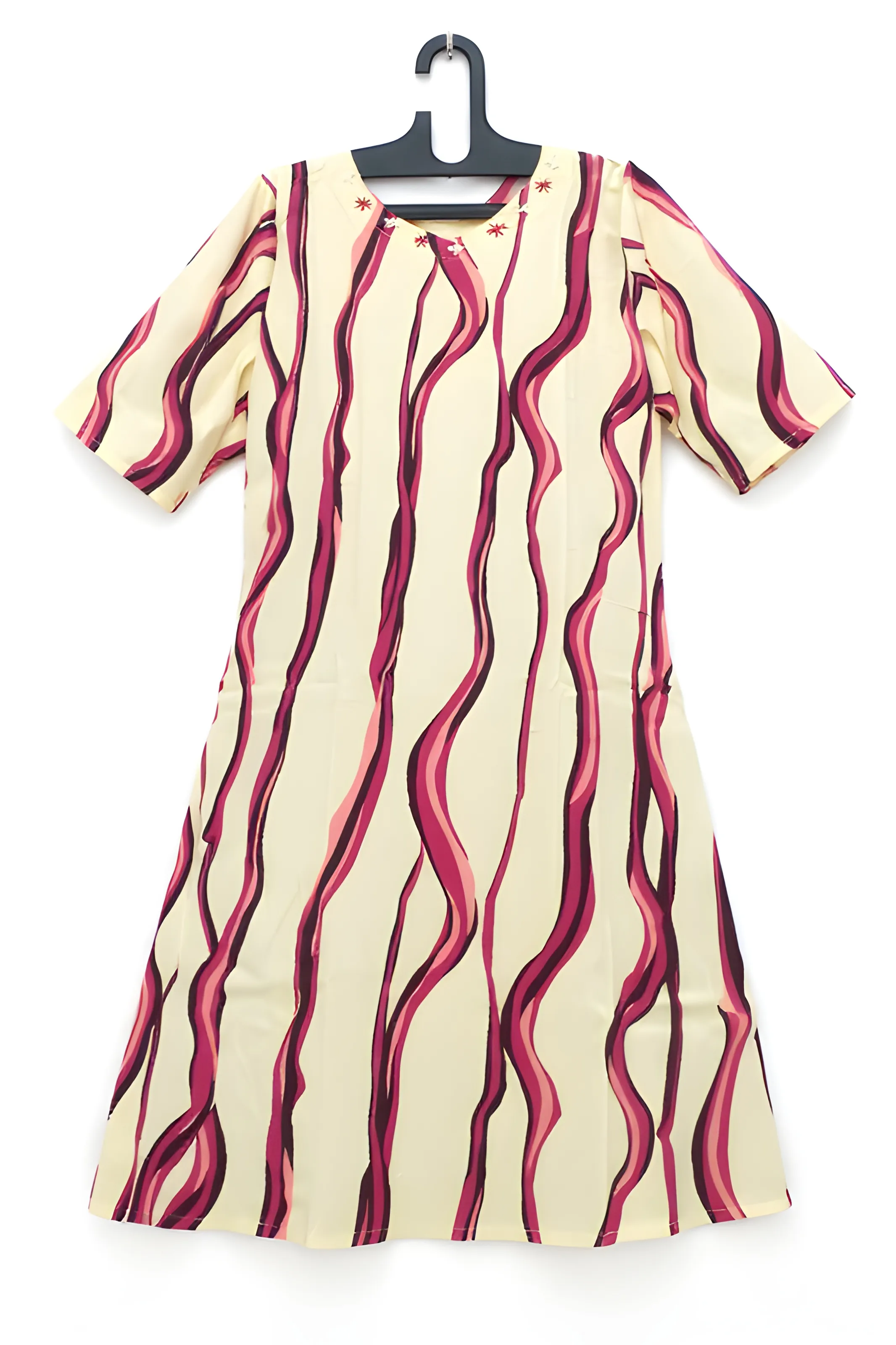 Elegant Wave Print Kurta view 3