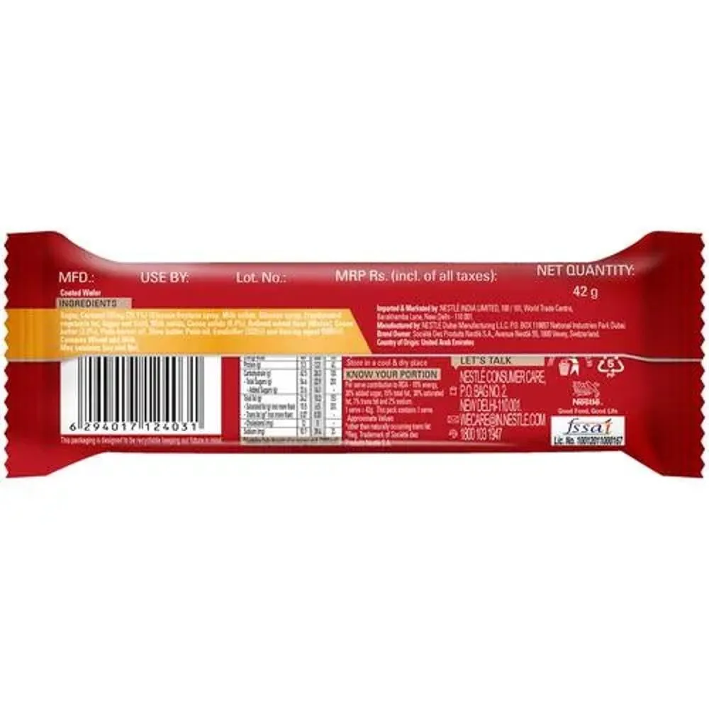 Nestle Kitkat Chunky Caramel Coated Wafer Bar 42 g view 2