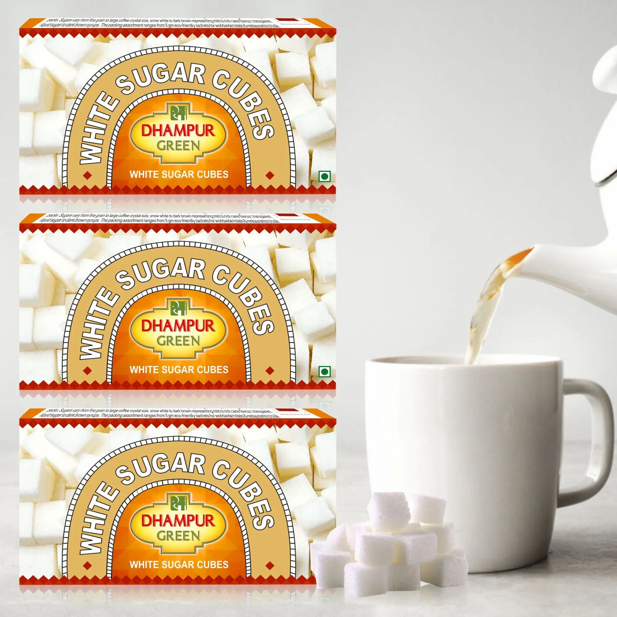 Dhampur White Sugar Cubes 500 g view 2