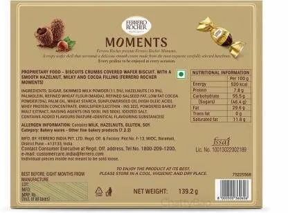 Ferrero Rocher Moments Chocolate 69.6 g (Pack of 12) view 2