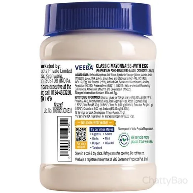 Veeba Mayonnaise - Classic 250 g view 2