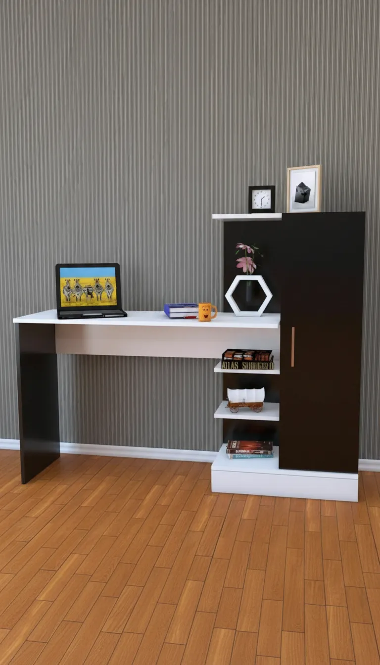 Modern Study Desk view 3
