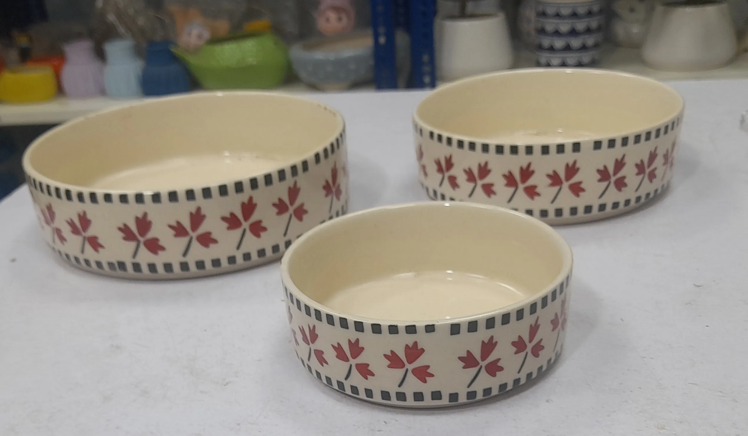 Premium Ceramic Bowl Set Of 3 Nos view 2