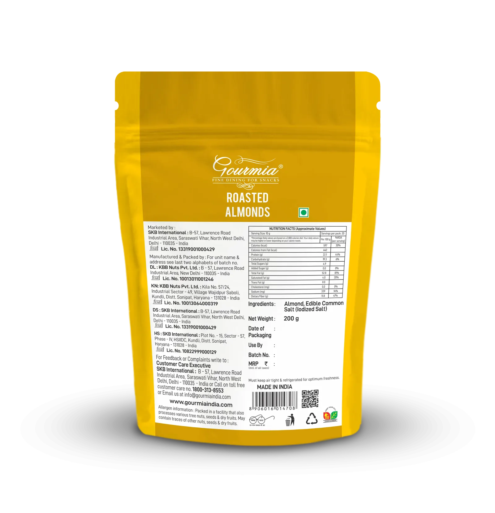Gourmia Roasted Almonds 200 g view 2