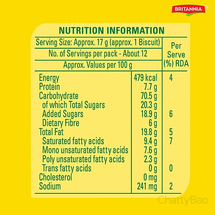 Britannia NutriChoice 5 Grain Digestive Multigrain Biscuits 200 g view 3