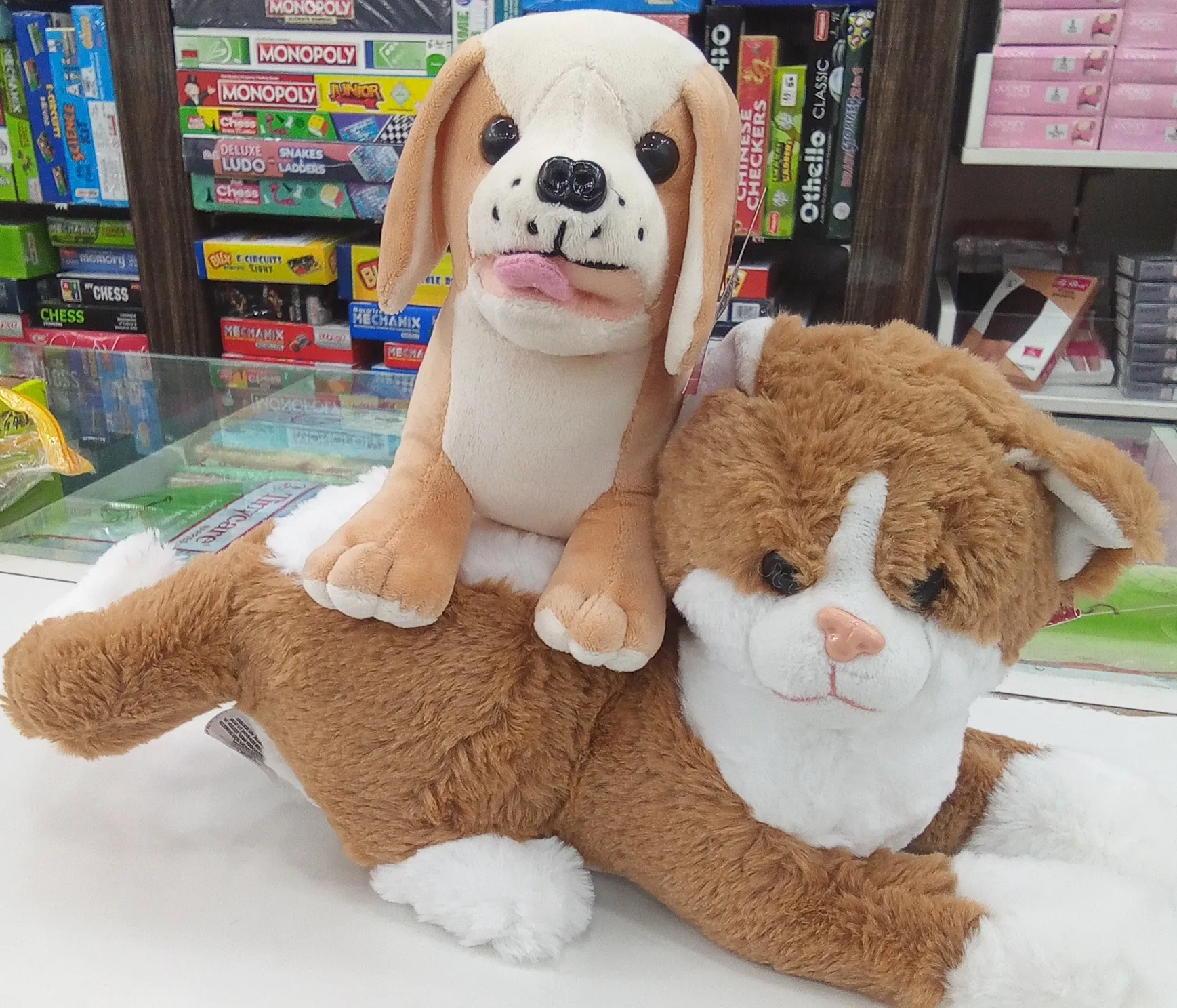 Stuffed Animal Dogs And Cat Combo view 2