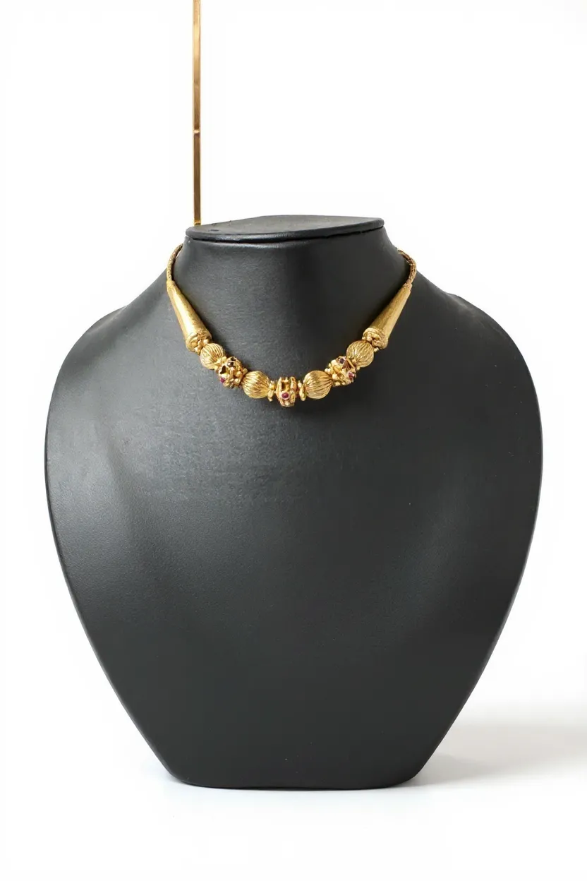 Traditional Gold Plated Choker view 2