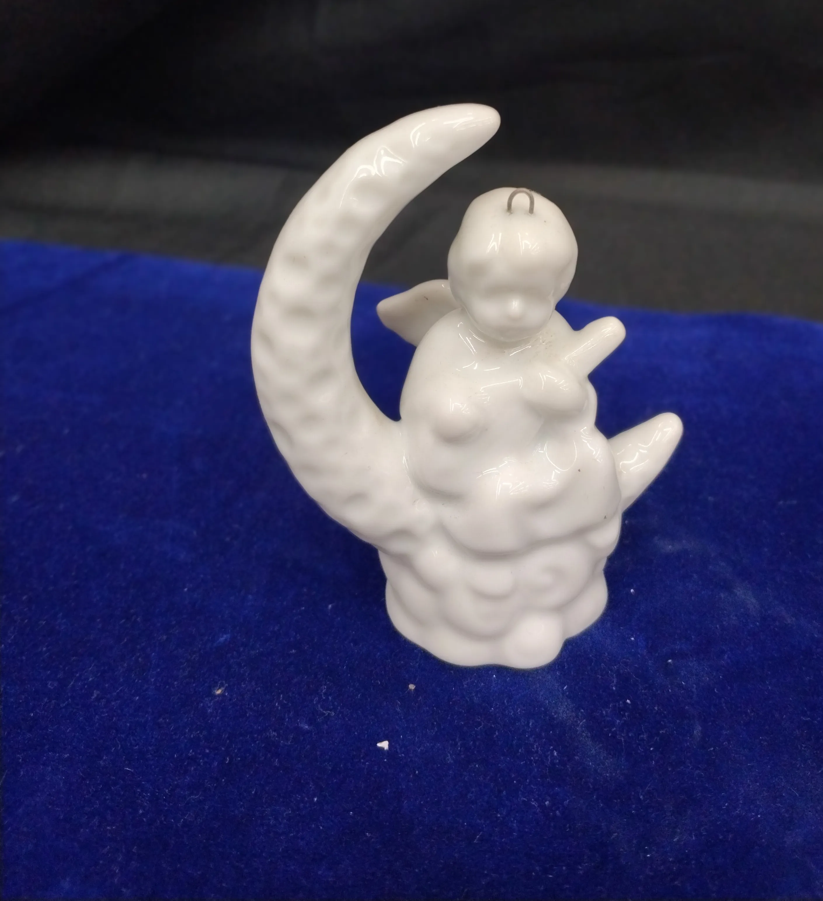 Ceramic Moon Angel Figurine view 2