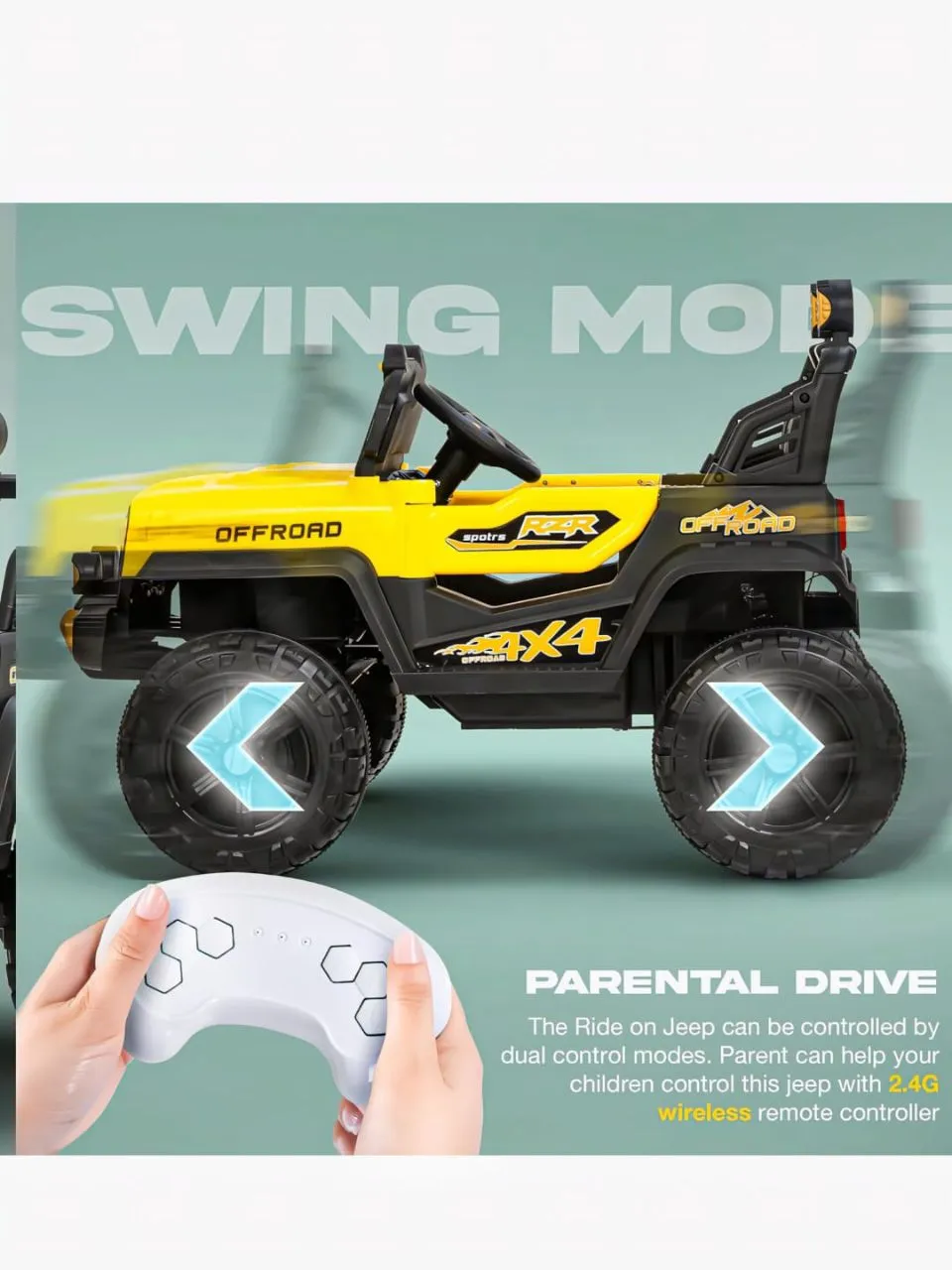 Baybee Offroad 4X4 Ride-On Jeep view 7
