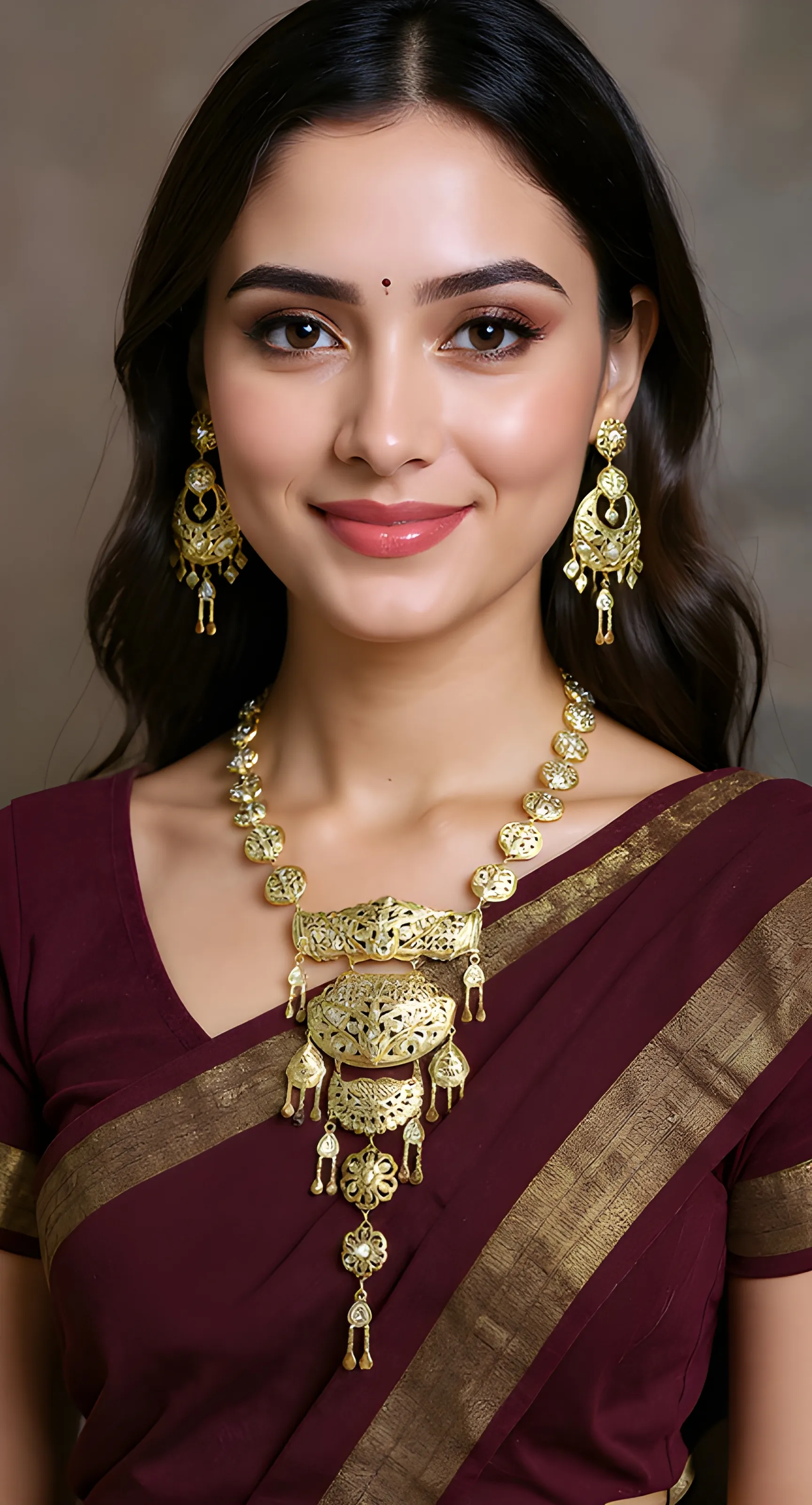 Gold Filigree Jewelry Set view 2