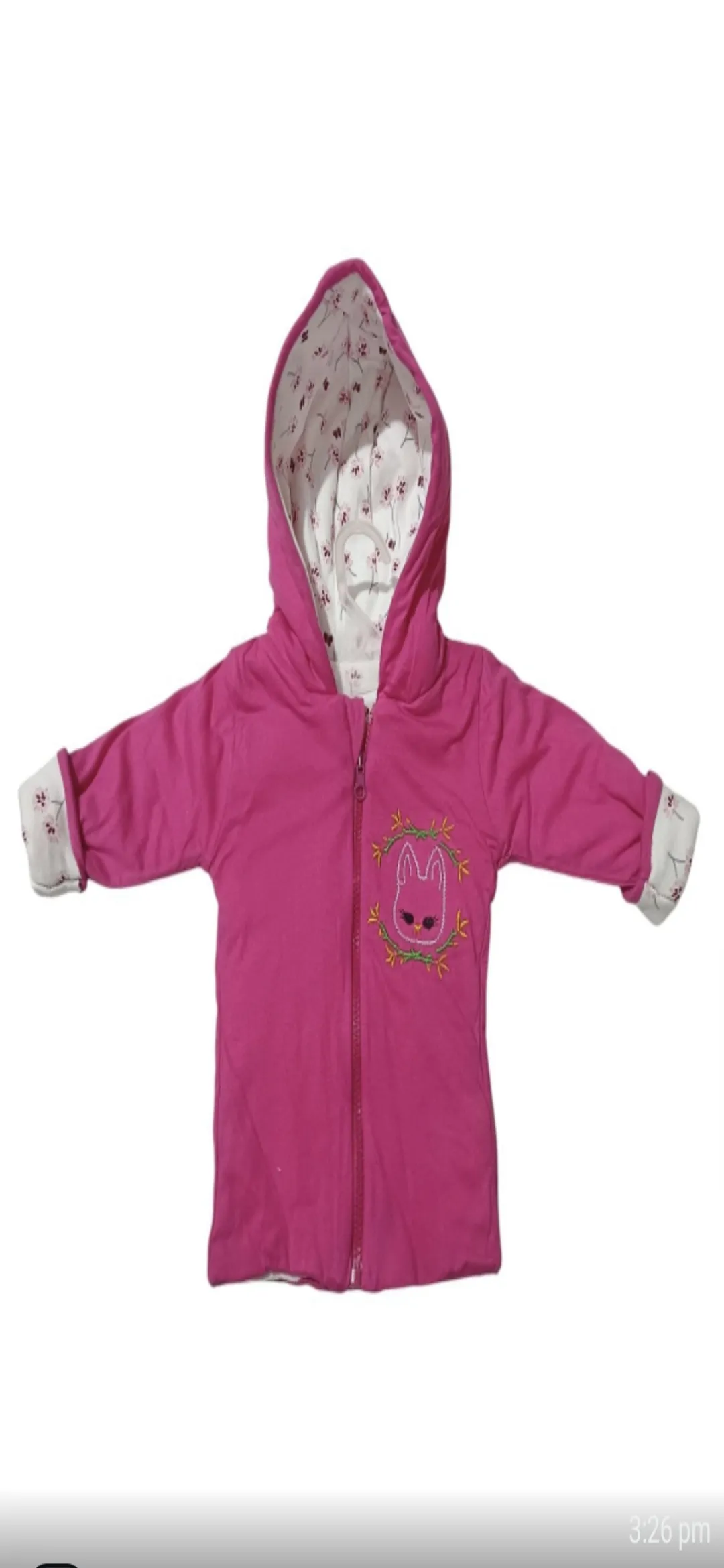 Pink Hooded Jacket view 2