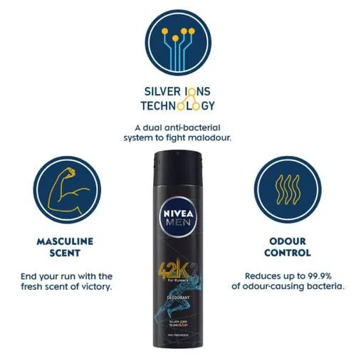 Nivea Men 42k Deodorant 150 ml view 3