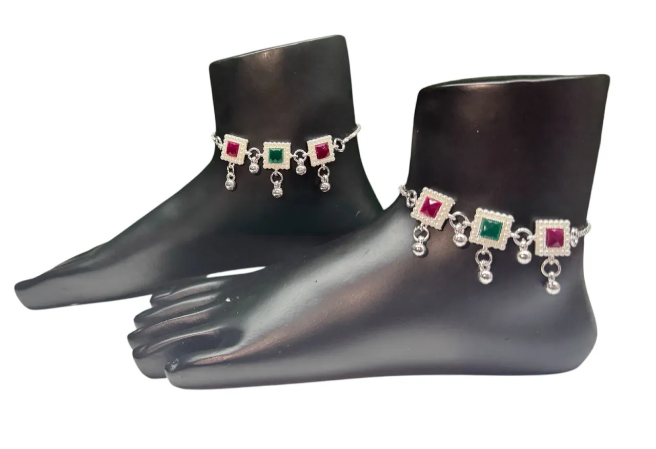 Gemstone Anklet Cum Bracelet view 3