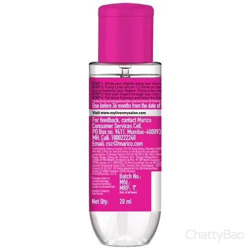 Livon Anti-Frizz Serum - For All Hair Types 20 ml view 3