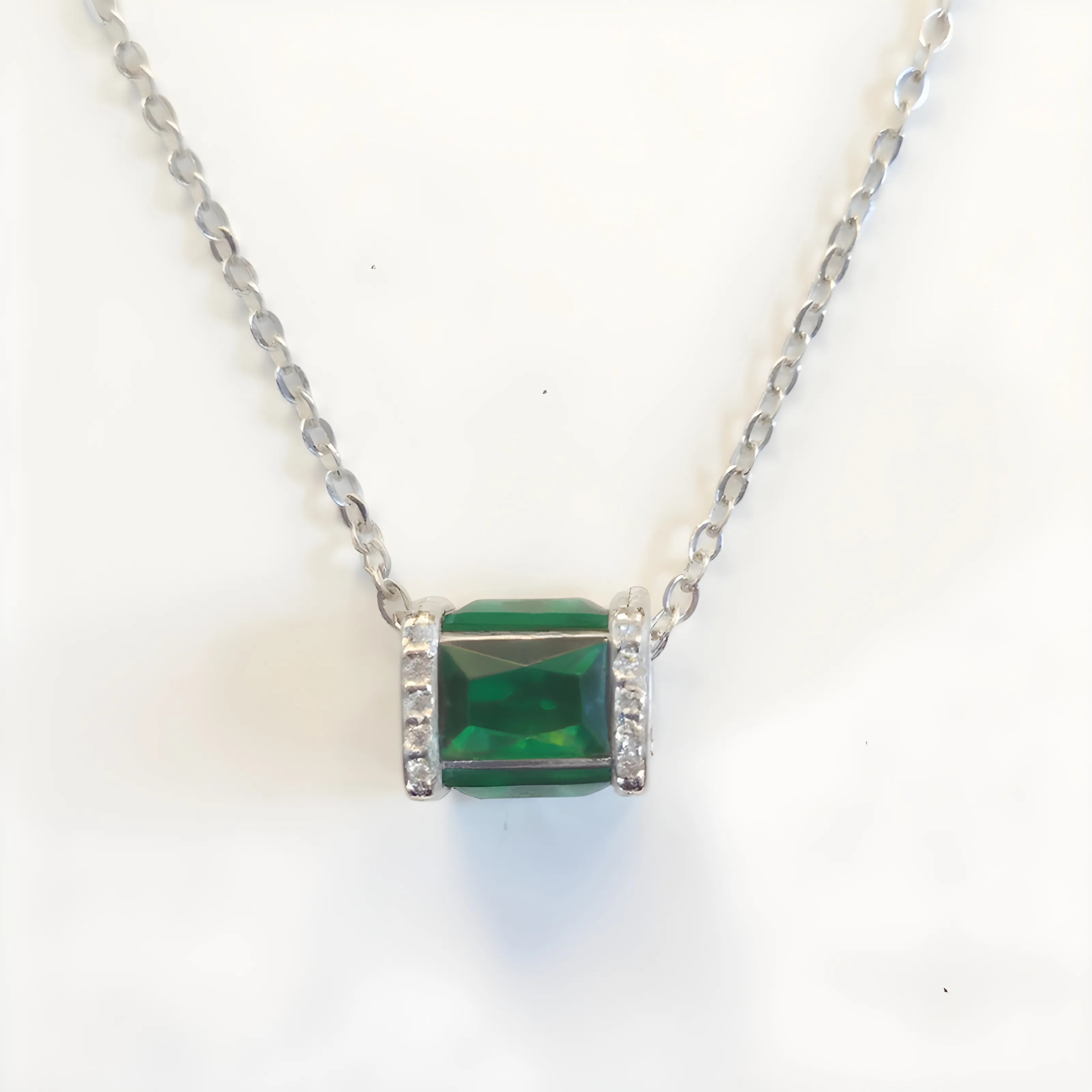 Silver Pendant Necklace view 2