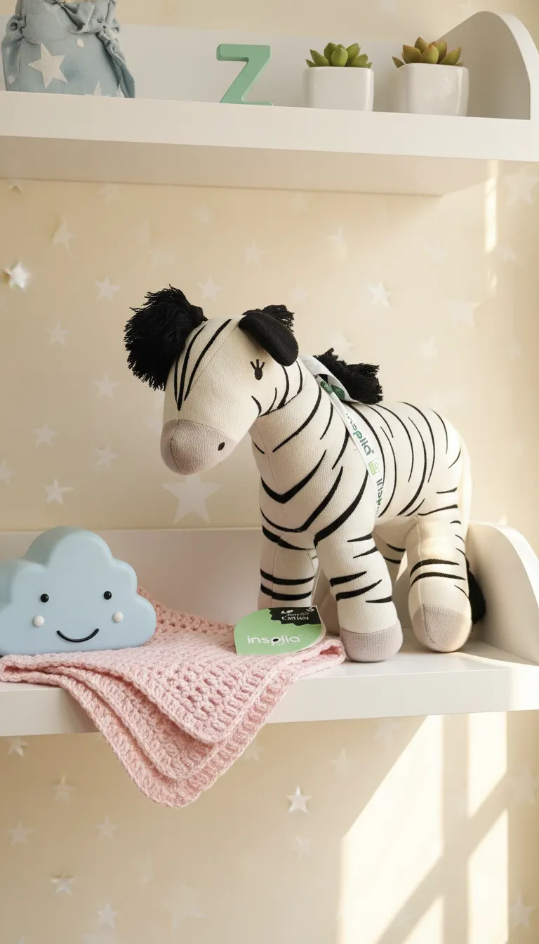 Inspira Striped Zebra Plush Toy
