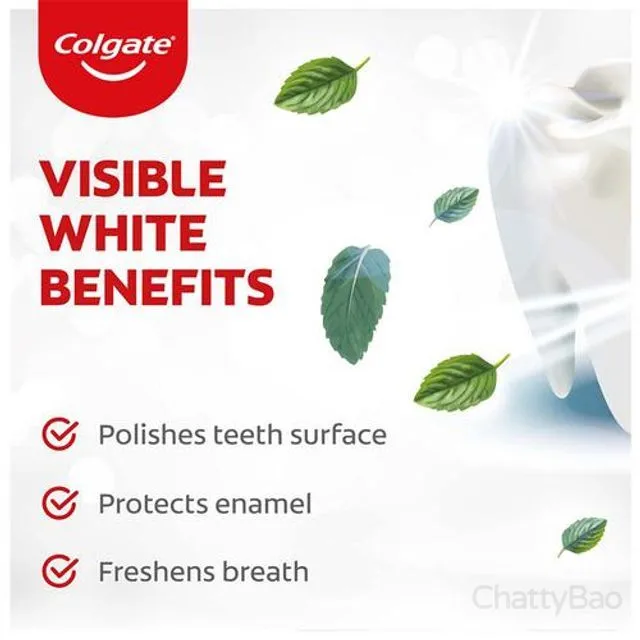 Colgate Toothpaste - Visible White Saver Pack 200 g view 4