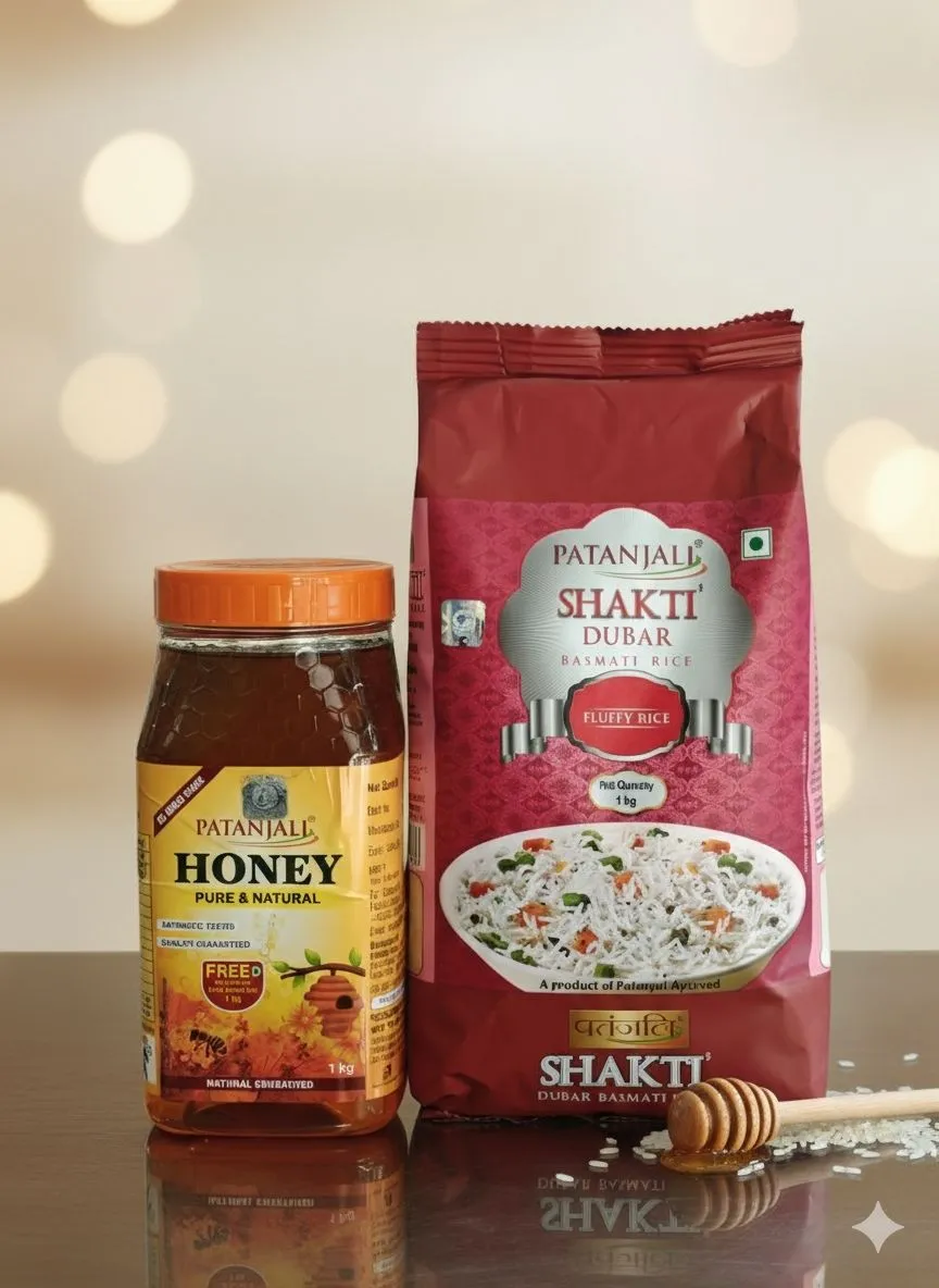 Patanjali Honey 1kg ( Get 1 Free Shakti Dubar Basmati Rice )