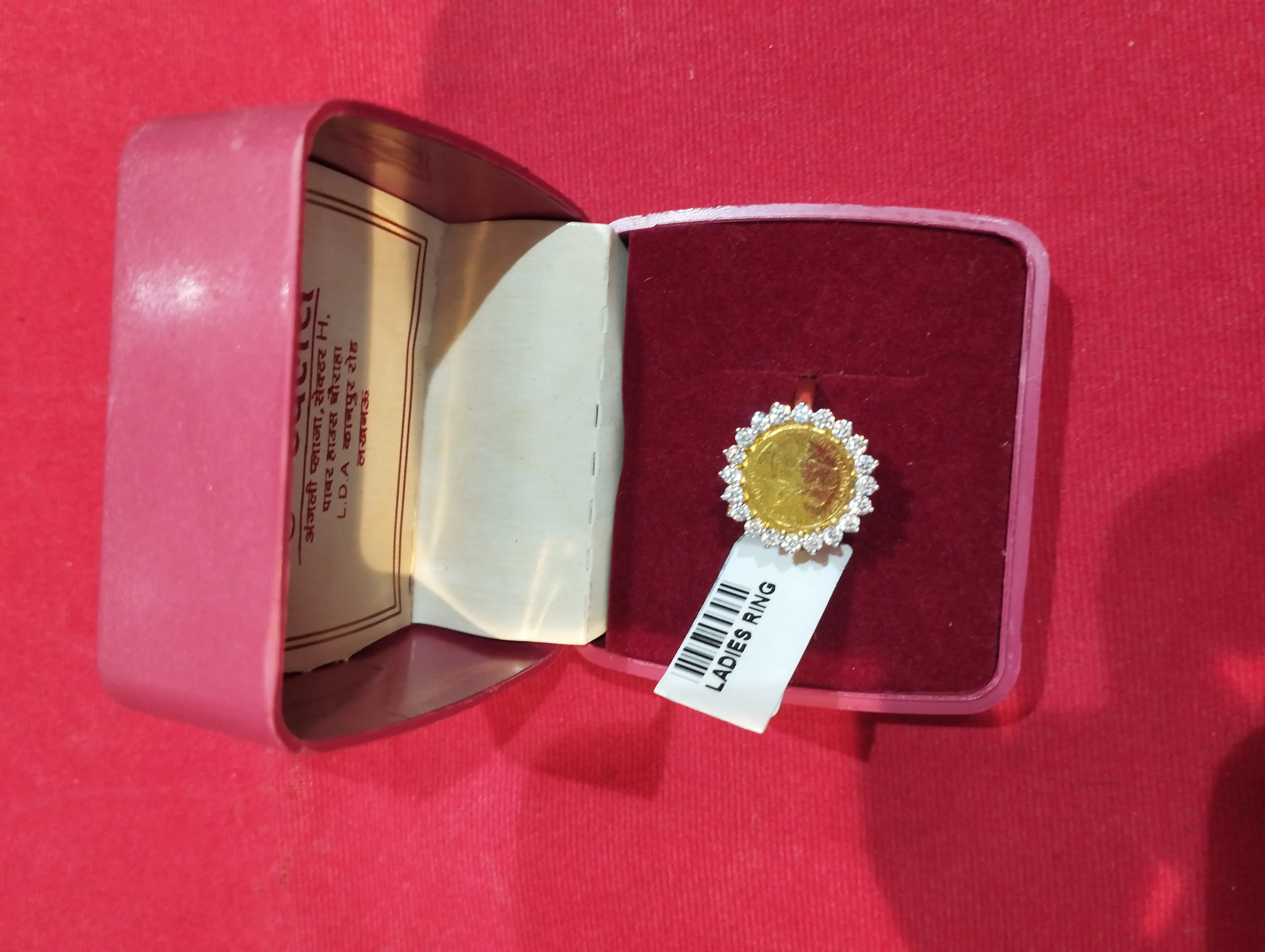 Gold and Diamond Ladies Ring view 2