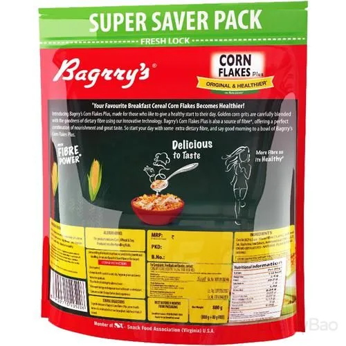 Bagrrys Corn Flakes Plus - Original & Healthier 880 g view 2