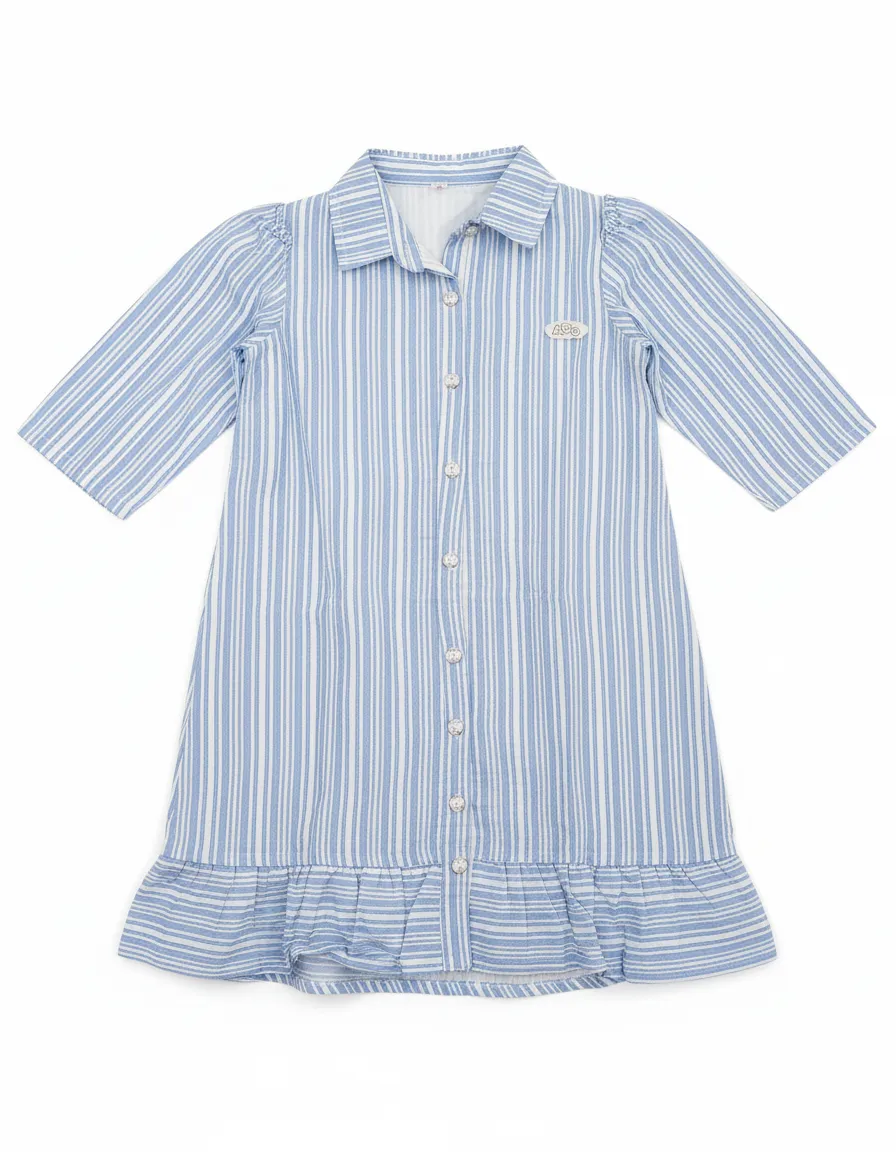 Kids Cotton Frock Design view 2