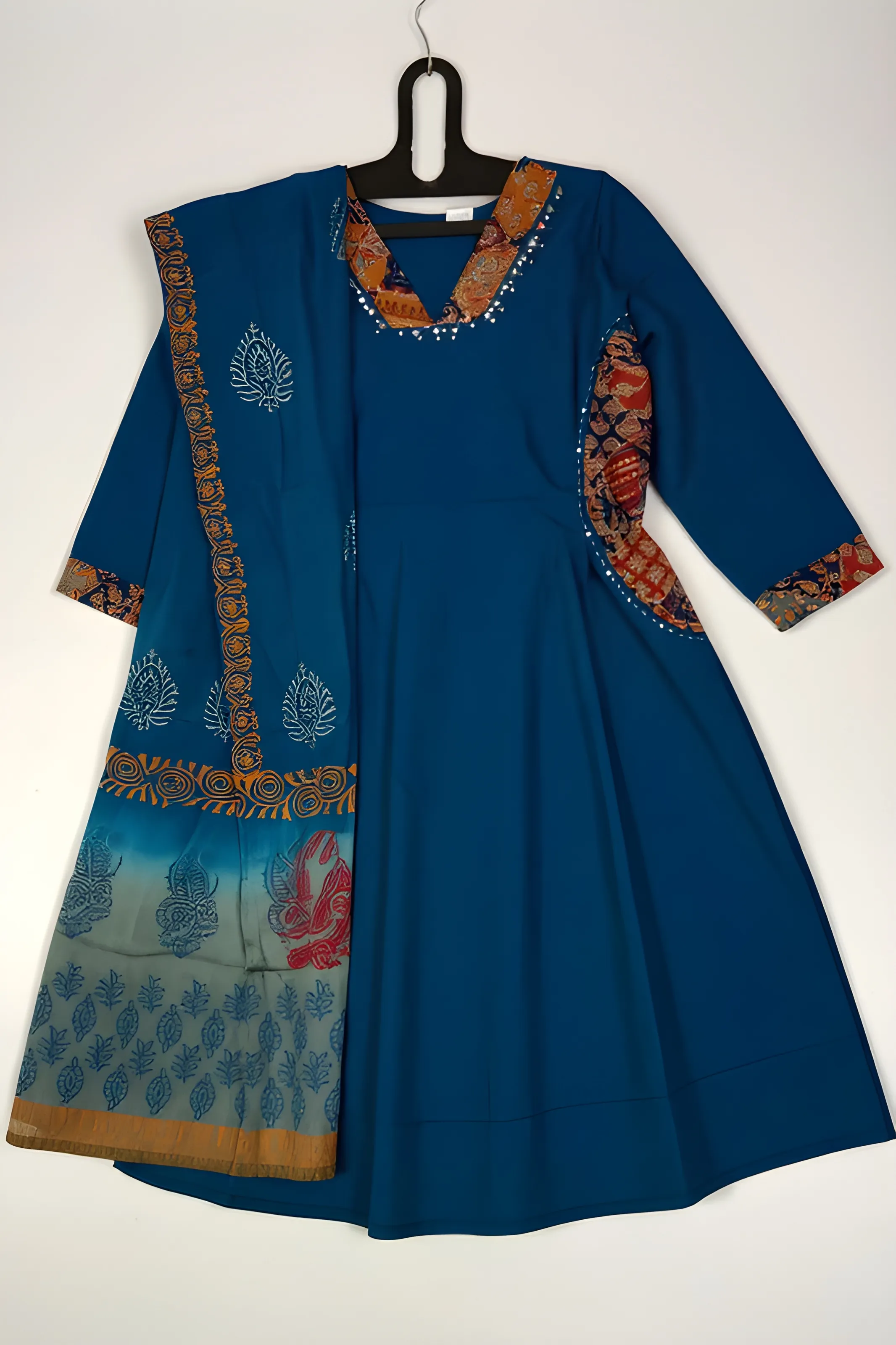 Embroidered Kurti with Dupatta view 2