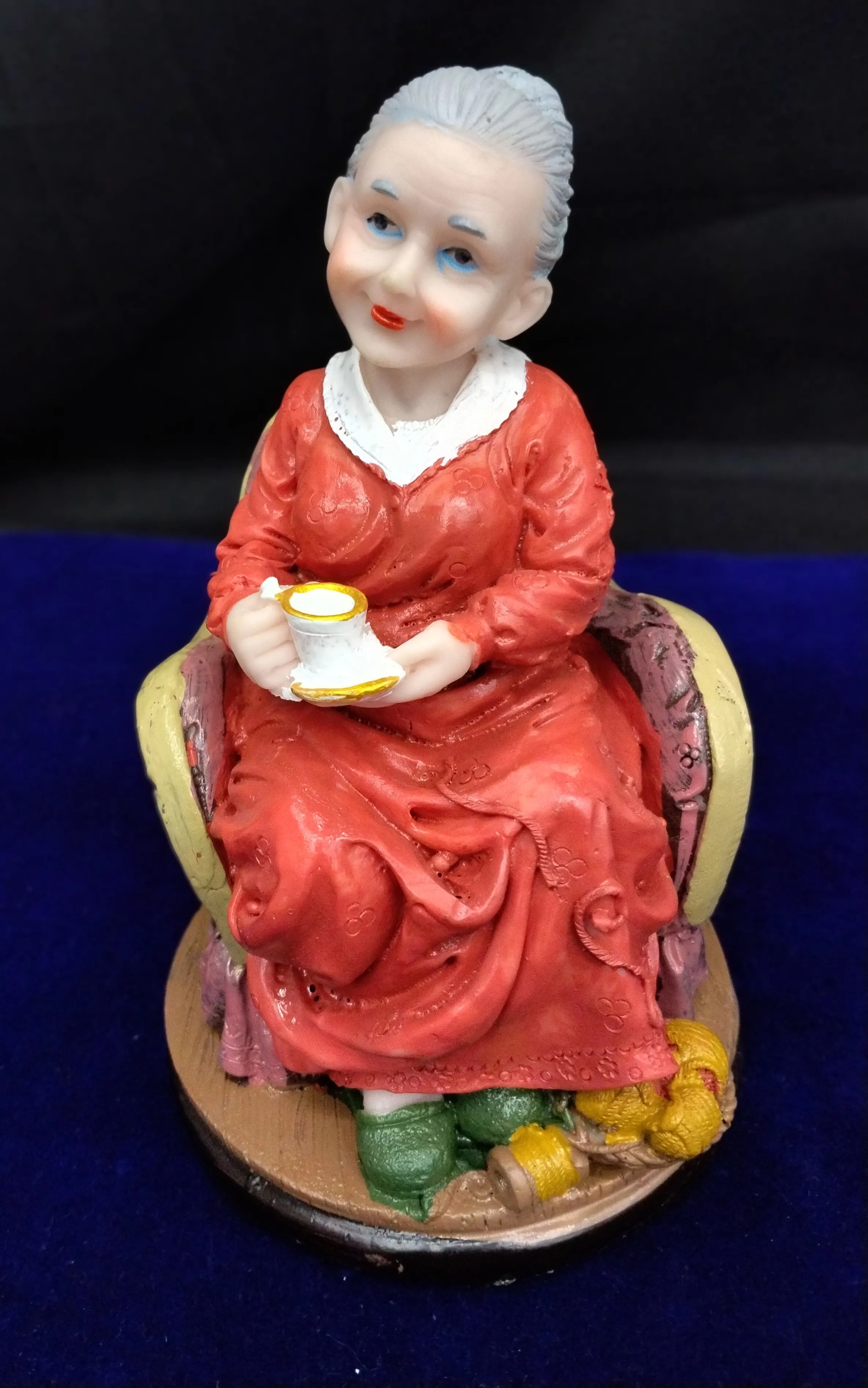 Elderly Woman Figurine view 2