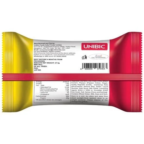 Unibic Fruit & Nut Cookies 37.5 g view 2