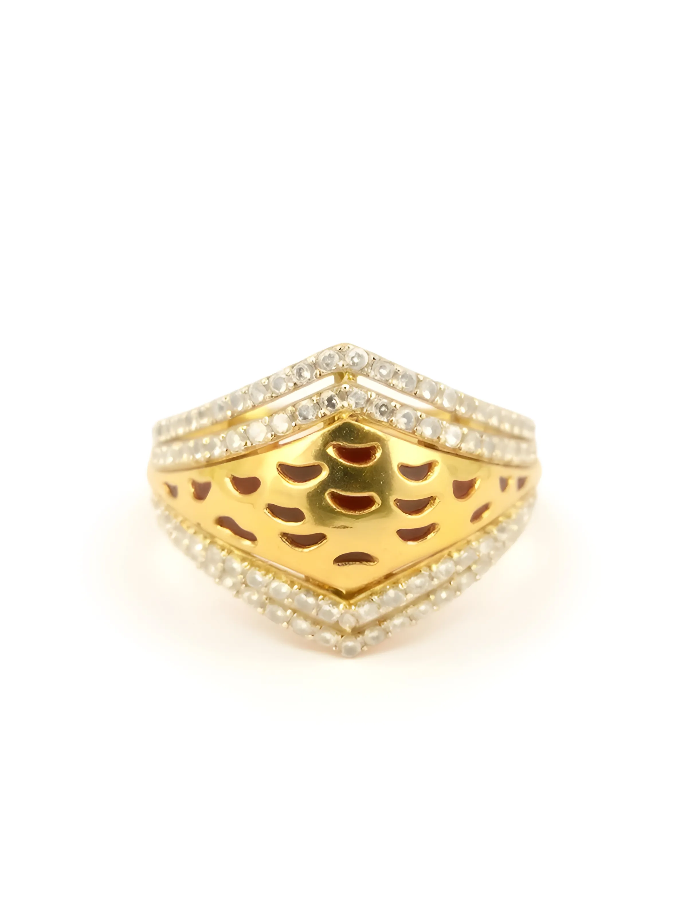 Gold and Pearl Ring view 2