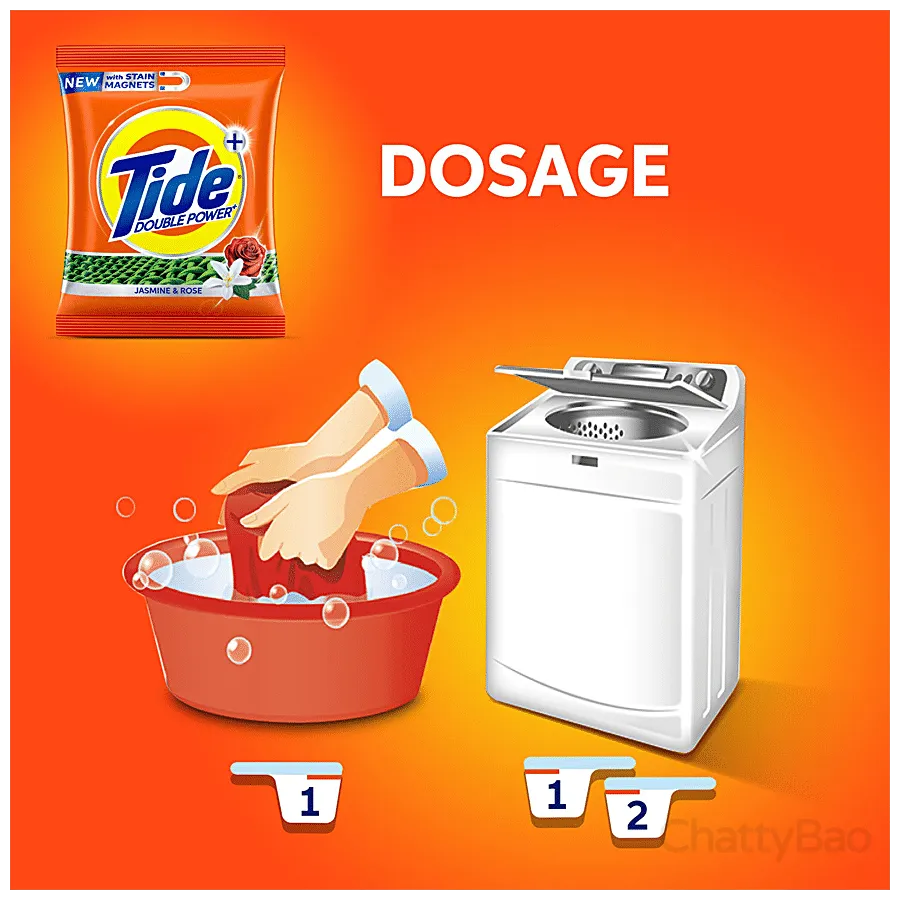 Tide Detergent Washing Powder - Jasmine & Rose 500 g view 3