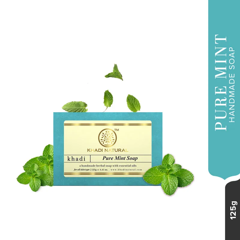 Khadi Natural Pure Mint Soap 125 g  view 2