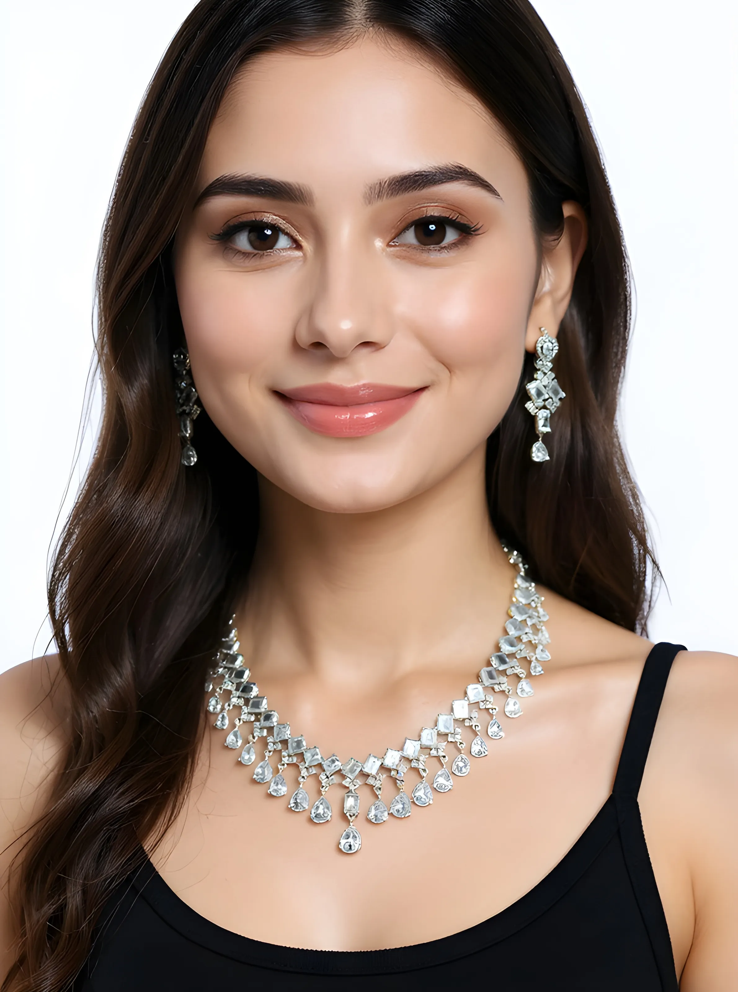 Ad Diamond Necklace Set view 2