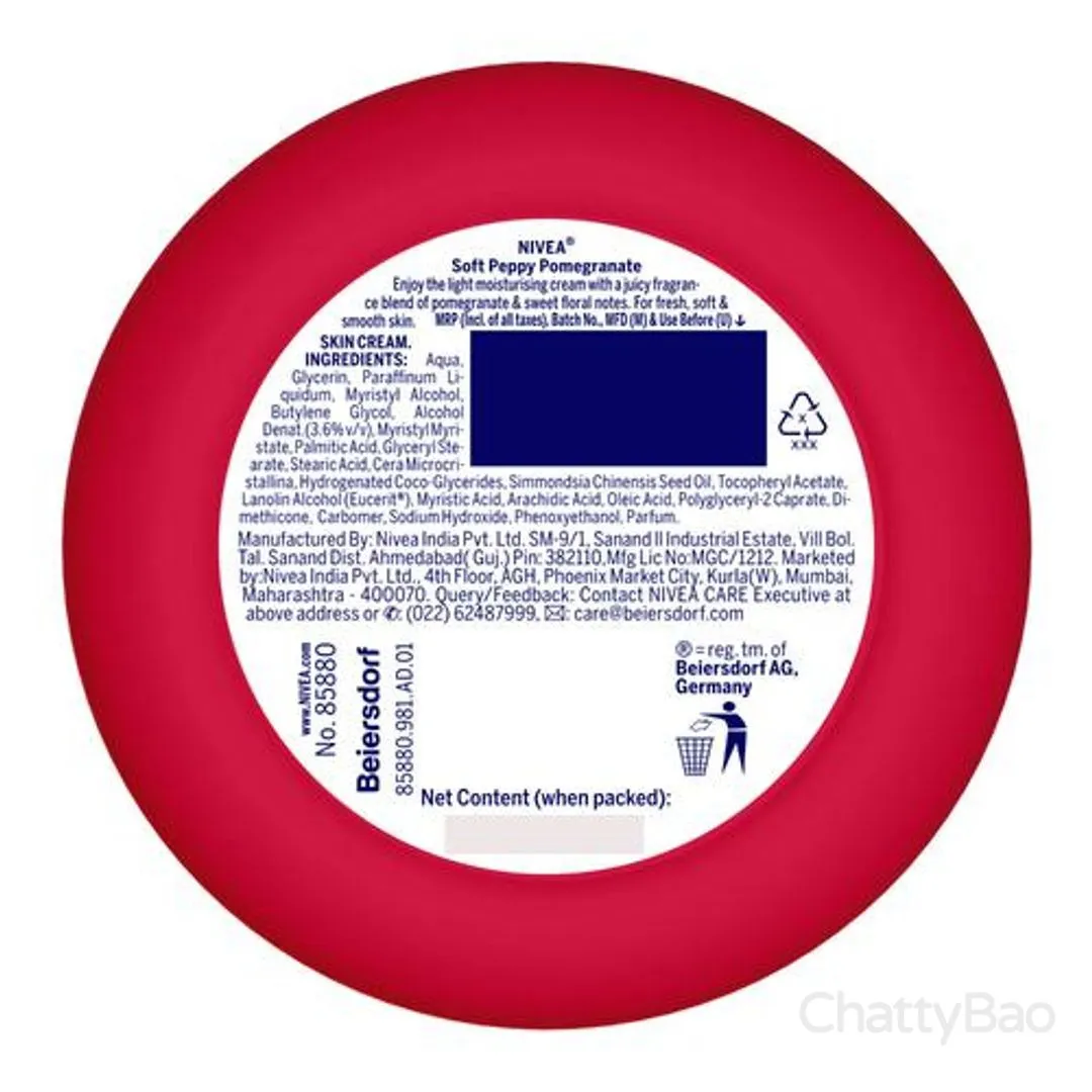 NIVEA Light Moisturizer Cream - Soft Peppy Pomegranate 50 ml view 3