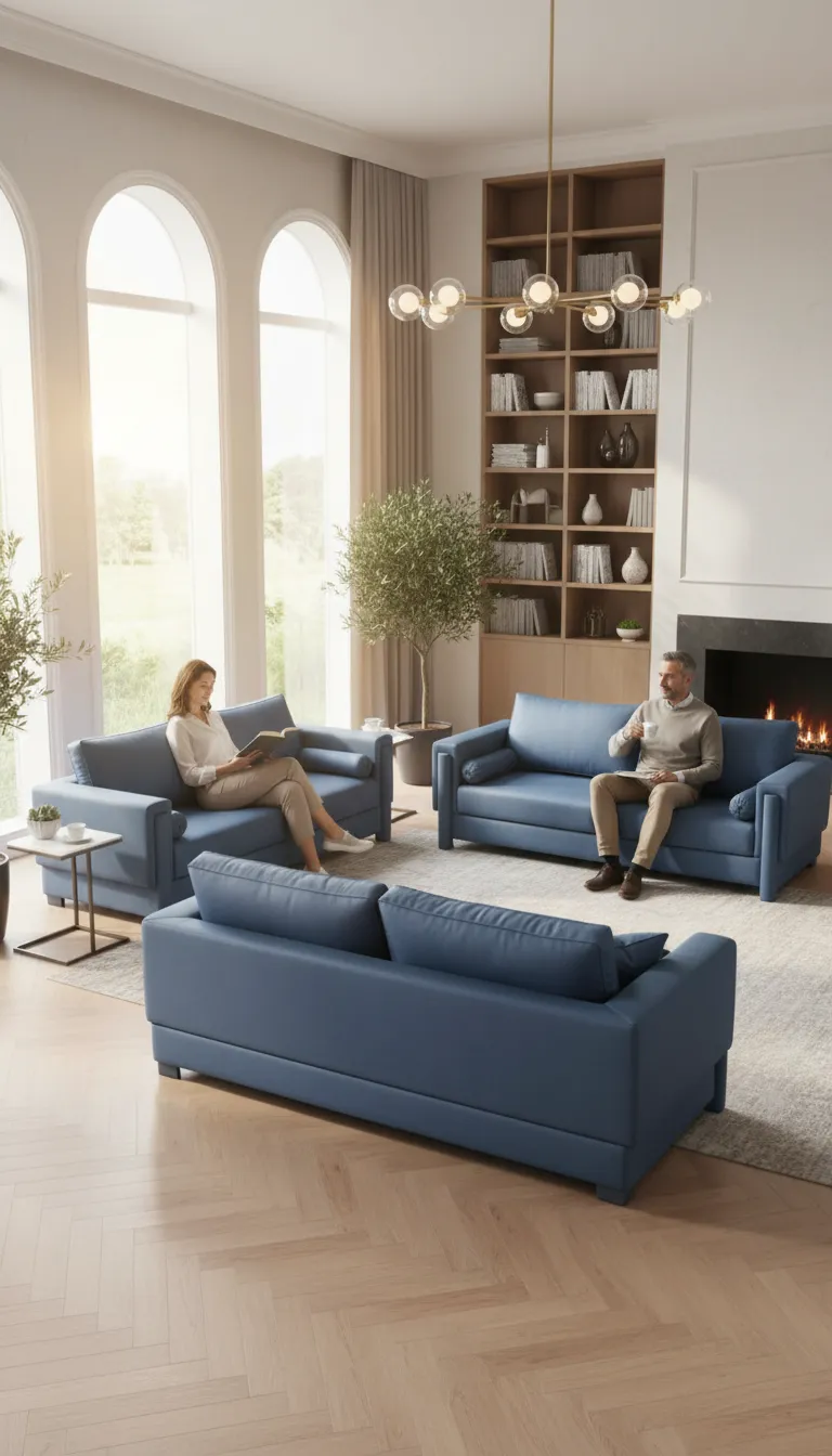 Modern Leather Sofa Set view 4